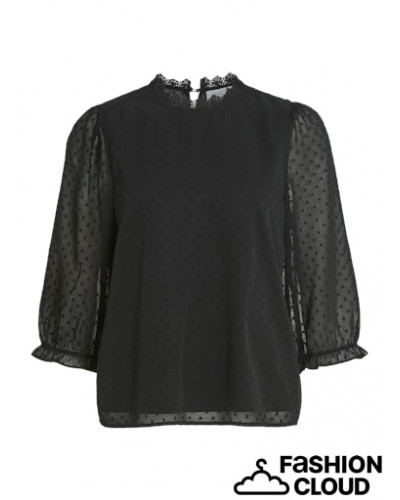 VIDOBBA HIGH-NECK DETAIL TOP/KA