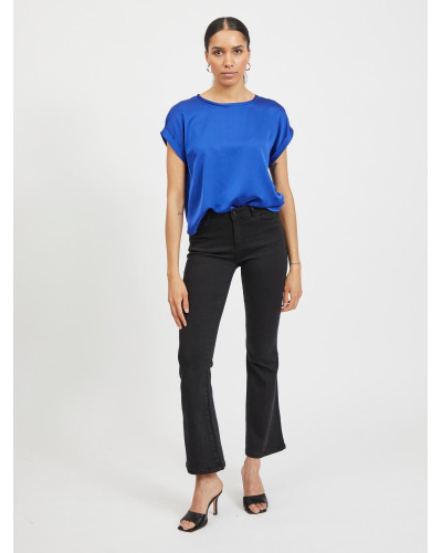 VIELLETTE S/S SATIN TOP - NOOS