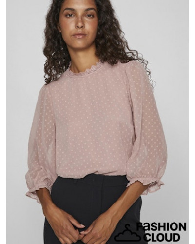 VIDOBBA HIGH-NECK DETAIL TOP/KA