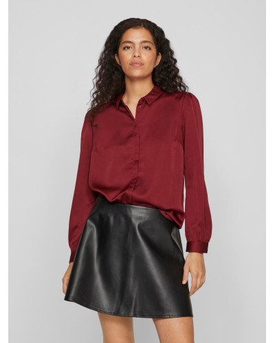 VIELLETTE SATIN L/S SHIRT - NOOS