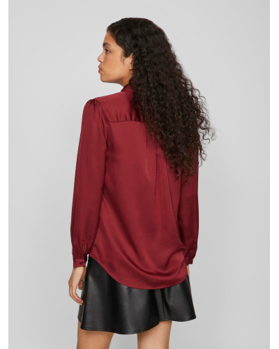 VIELLETTE SATIN L/S SHIRT - NOOS