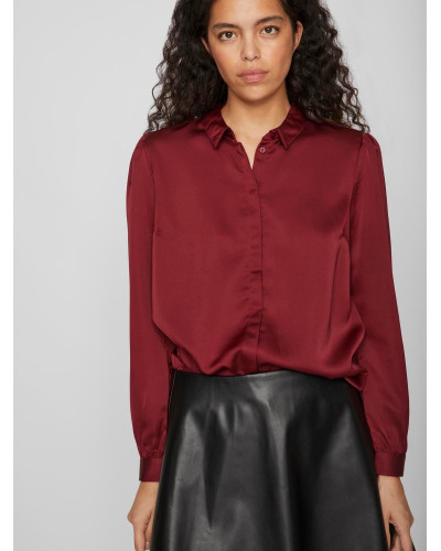 VIELLETTE SATIN L/S SHIRT - NOOS