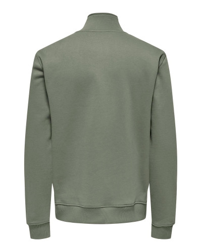 ONSCURATED REG HALF ZIP SWEAT NOOS