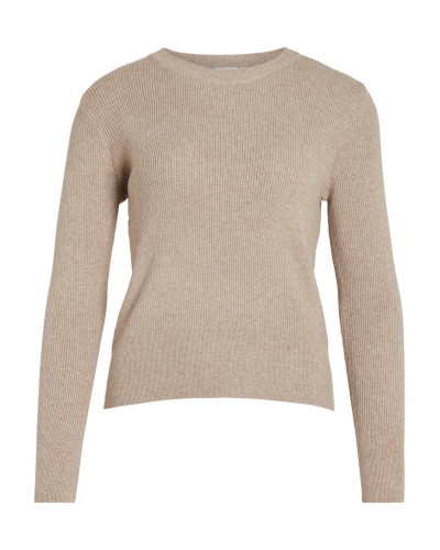 VICOMFY O-NECK L/S KNIT TOP- NOOS