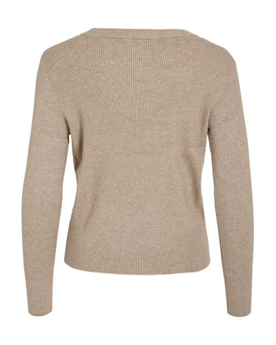 VICOMFY O-NECK L/S KNIT TOP- NOOS