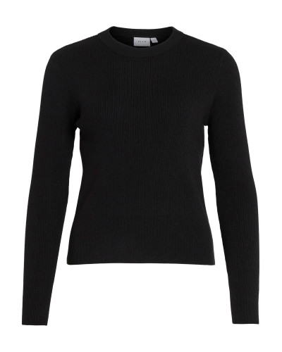 VICOMFY O-NECK L/S KNIT TOP- NOOS