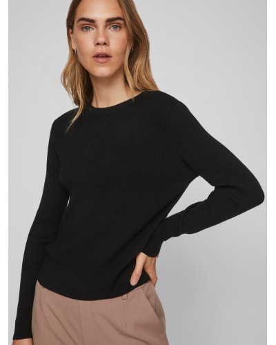 VICOMFY O-NECK L/S KNIT TOP- NOOS