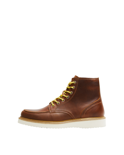 SLHTEO NEW LEATHER MOC-TOE BOOT