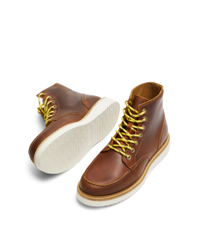 SLHTEO NEW LEATHER MOC-TOE BOOT