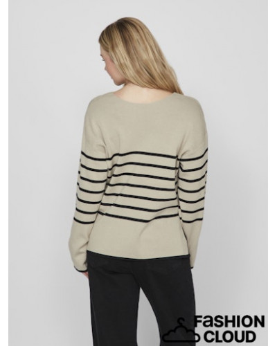 VIOSTRIA V-NECK L/S REV TOP-NOOS