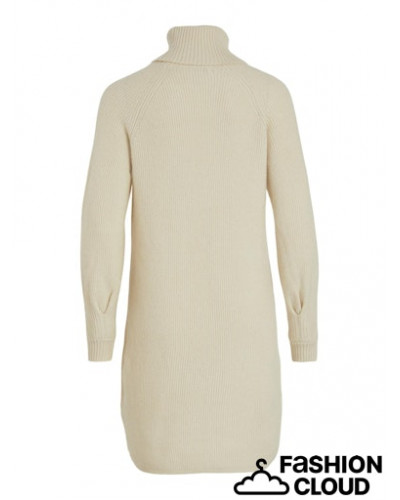 VIRANDY  L/S HIGH NECK KNIT DRESS/KA