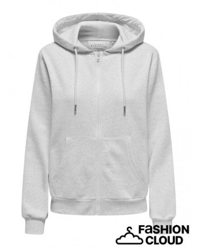 ONLDAZE L/S ZIP STRING HOOD SWT