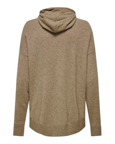 ONLIBI LS LOOSE LONG HOOD CC KNT