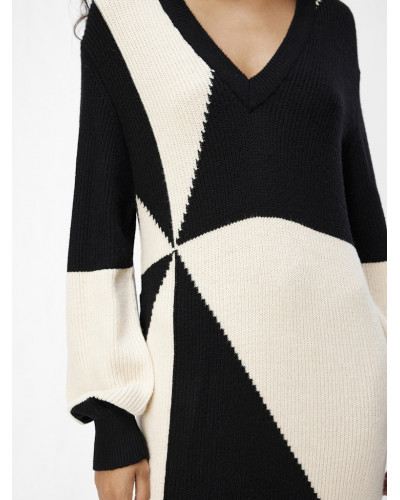 OBJMALENA L/S KNIT AOP DRESS