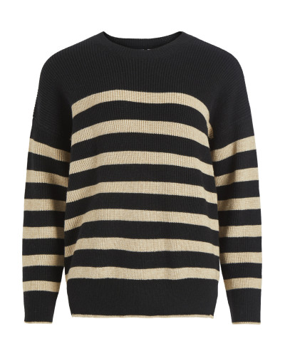 VISTRIPY O-NECK  PULLOVER BF