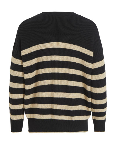 VISTRIPY O-NECK  PULLOVER BF